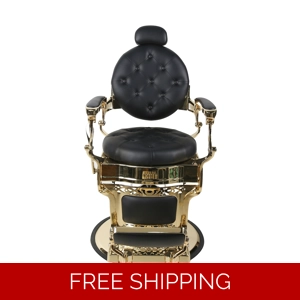 Gold Heavy Duty Modern All Purpose Barber Hydraulic Recline Salon Beauty Chair Equipment